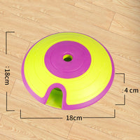 HKM-3698877 Interactive Flying Saucer Dog Toy for Food Dispensing - Purple, Durable ABS Material