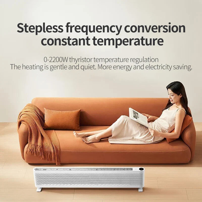 HKM-370067 Ultra-thin 2200W Convection Electric Heater with Remote Control for Home and Commercial Use