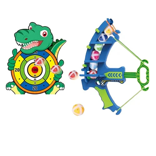 HKM-370131 Dinosaur Sticky Ball Dartboard Toy Set for Outdoor Fun and Learning