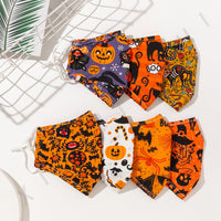 HKM-370131 Halloween-Themed Cotton Mask, Soft Cotton Cloth, Ideal for Festive Apparel, Size 24x15.5cm
