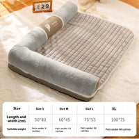 HKM-3702077 Removable and Washable Winter Warm Small Dog Nest in Green, Gray, or Brown
