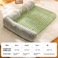 HKM-3702077 Removable and Washable Winter Warm Small Dog Nest in Green, Gray, or Brown