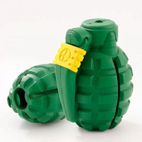 HKM-3702845 Dog Toy for Teeth Cleaning and Food Dispenser - Bite-Resistant, Non-Rotting, Self-Relieving Stuffy
