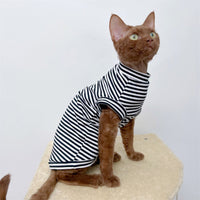 HKM-3703613 Winter Stretch Fleece Vest for Pets - Warm and Cozy in Green or Black Stripes