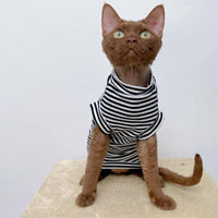 HKM-3703613 Winter Stretch Fleece Vest for Pets - Warm and Cozy in Green or Black Stripes