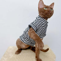 HKM-3703613 Winter Stretch Fleece Vest for Pets - Warm and Cozy in Green or Black Stripes