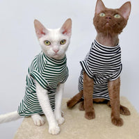 HKM-3703613 Winter Stretch Fleece Vest for Pets - Warm and Cozy in Green or Black Stripes