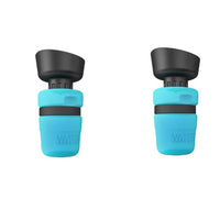 HKM-3703869 Foldable Pet Water Bottle with Integrated Bowl - BPA-Free Travel Water Dispenser for Dogs - 520ml Capacity