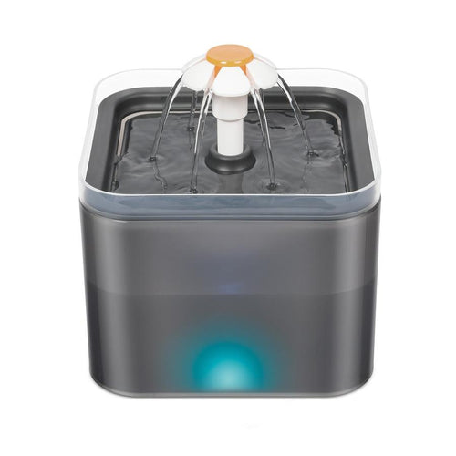 HKM-370451 Automatic Circulating Cat Water Dispenser with LED Light Indicator - 2L Capacity, 5V Power Supply, and 1.8M Cable