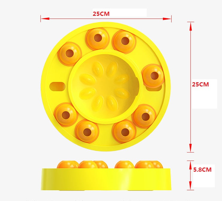 HKM-3705277 Automatic Food Dispenser with Puzzle Design for Slow Feeding Dogs