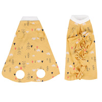 HKM-3705405 Cat Sterilization Suit - Anti-Licking and Breathable Cotton Clothing in Yellow, Pink, and Blue Sizes S, M, L
