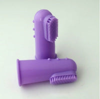HKM-3705661 Super Soft Silica Gel Finger Toothbrush for Cats and Dogs