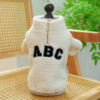 HKM-3706173 Cozy Autumn Winter Zipper Coat for Dogs and Cats - Casual Polyester Pet Clothing