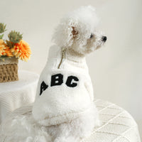 HKM-3706173 Cozy Autumn Winter Zipper Coat for Dogs and Cats - Casual Polyester Pet Clothing