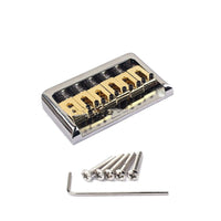 HKM-370707 Six String Guitar Bridge with Silver Brass Saddle
