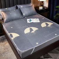 HKM-370771 Ice Silk Three-Piece Mat and Pillow Set - Breathable Bedding Solution for Comfort and Relaxation