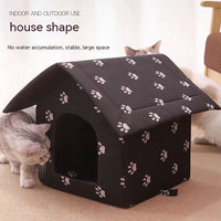 HKM-3707837 Removable and Washable Rain-Proof Cat Nest for Winter with Windproof Design