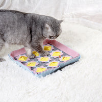 HKM-3708605 Sniffing Mat for Dogs - Skin and Gray Non-Woven Fabric - 33x33x4 cm