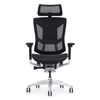 HKM-370899 Ergonomic Full Mesh Office Chair with Lumbar Support and Footrest, 5-Year Warranty