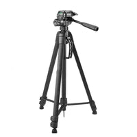HKM-371155 Aluminum Alloy Tripod Head Set for Micro SLR Cameras and Mobile Phones - Maximum Load 2-5 kg - Black