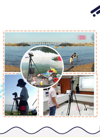 HKM-371155 Aluminum Alloy Tripod Head Set for Micro SLR Cameras and Mobile Phones - Maximum Load 2-5 kg - Black