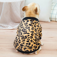 HKM-3711933 Fluffy Bullfighting Jacket for Dogs - Casual Winter Clothing in Light Brown, Pink, Dark Coffee, and Cow Patterns
