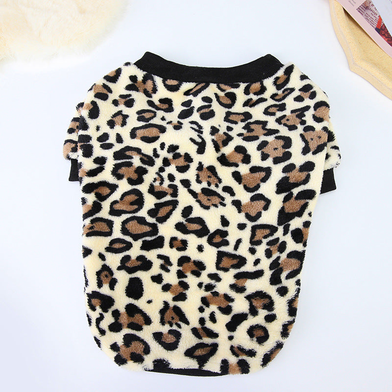 HKM-3711933 Fluffy Bullfighting Jacket for Dogs - Casual Winter Clothing in Light Brown, Pink, Dark Coffee, and Cow Patterns