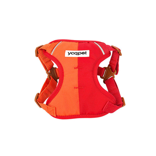 HKM-3712829 Reflective Color Matching Chest Harness with Traction Strap for Dogs