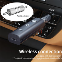 HKM-371283 Bluetooth 5.0 Audio Receiver with 3.5mm Jack for Wireless and Wired Connection