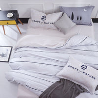 HKM-371411 Pure Cotton Duvet Cover Set - 4-Piece Bedding Ensemble, Simple Style, Floral Design, Twin Size 200x230cm