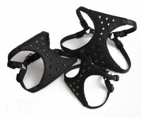 HKM-371475 Adjustable Stylish Studded Leather Dog Vest with Leash