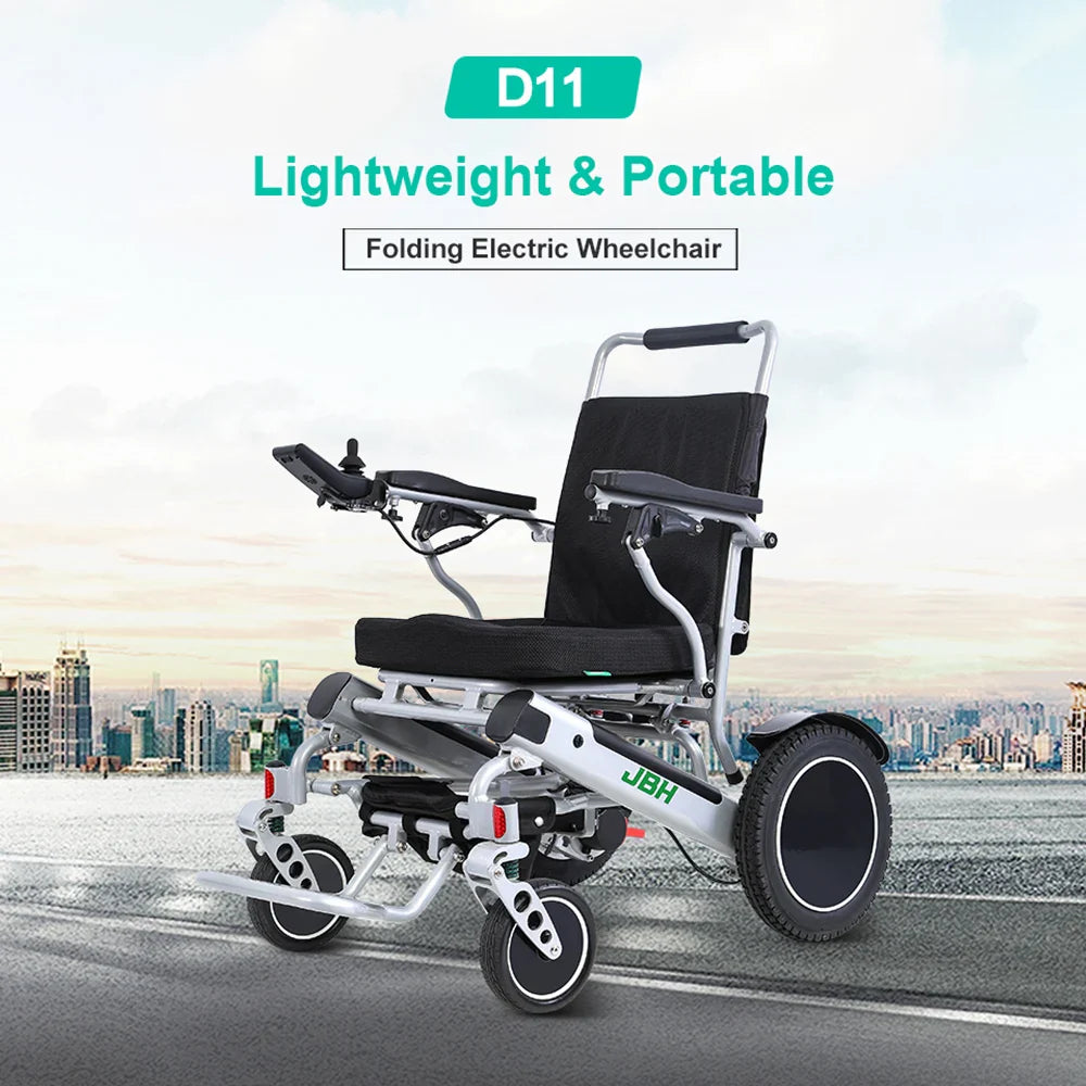 HKM-371475 Electric Wheelchair D11 for Elderly with Removable Battery, 20km Driving Range, and Aluminum Alloy Frame