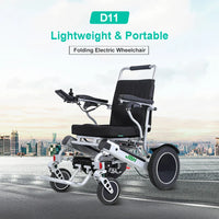 HKM-371475 Electric Wheelchair D11 for Elderly with Removable Battery, 20km Driving Range, and Aluminum Alloy Frame