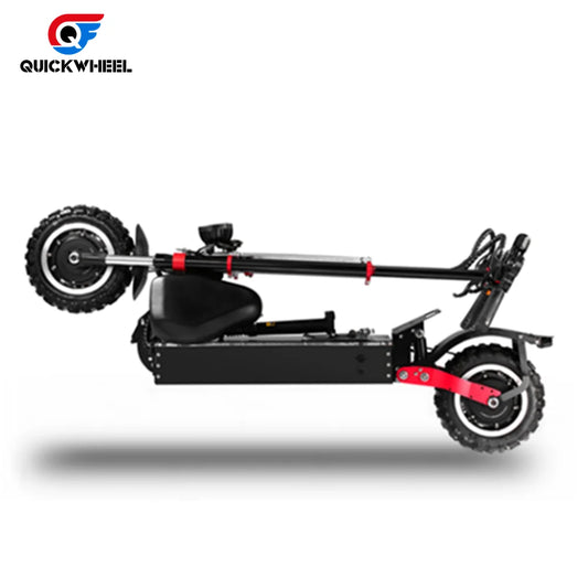 HKM-371475 Quickwheel S3 Electric Scooter with 60V Removable Battery, 13-Inch Tires, and Dual Suspension