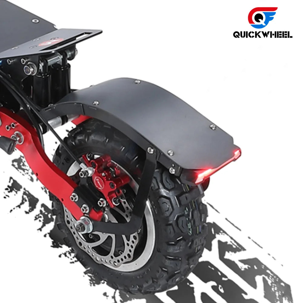 HKM-371475 Quickwheel S3 Electric Scooter with 60V Removable Battery, 13-Inch Tires, and Dual Suspension