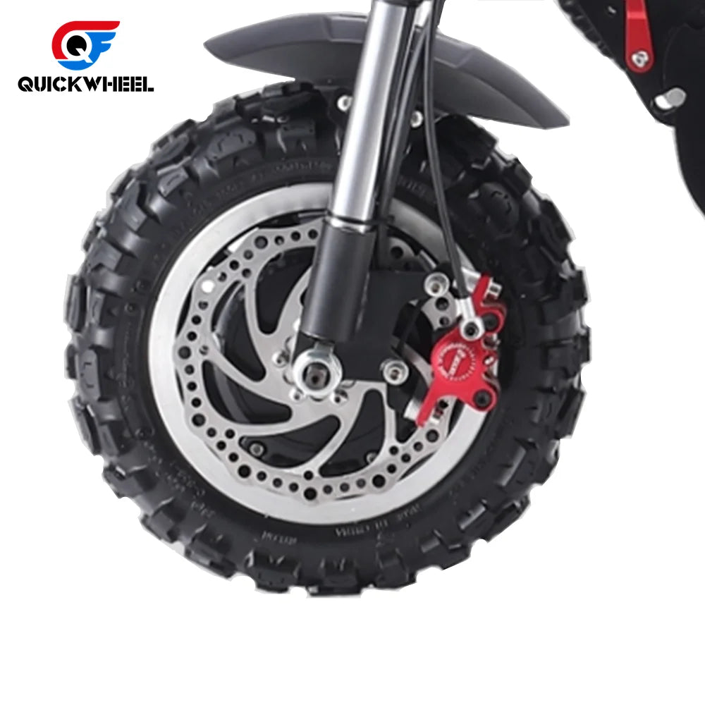 HKM-371475 Quickwheel S3 Electric Scooter with 60V Removable Battery, 13-Inch Tires, and Dual Suspension