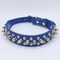 HKM-3715517 Stylish PU Leather Dog Collar with Durable Canvas Lining and Zinc Alloy Accents