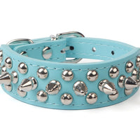 HKM-3715517 Stylish PU Leather Dog Collar with Durable Canvas Lining and Zinc Alloy Accents