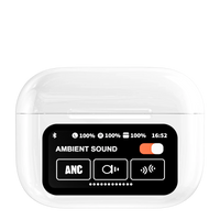 HKM-371603 A9Pro Bluetooth TWS In-Ear Headphones with LED Smart Screen, ANC, ENC, Touch Control, Blue Color
