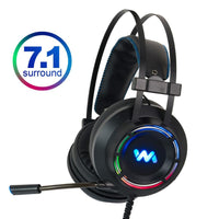 HKM-371667 7.1 Channel Gaming Headset with Noise Cancelling, Flexible Microphone and Comfortable Design