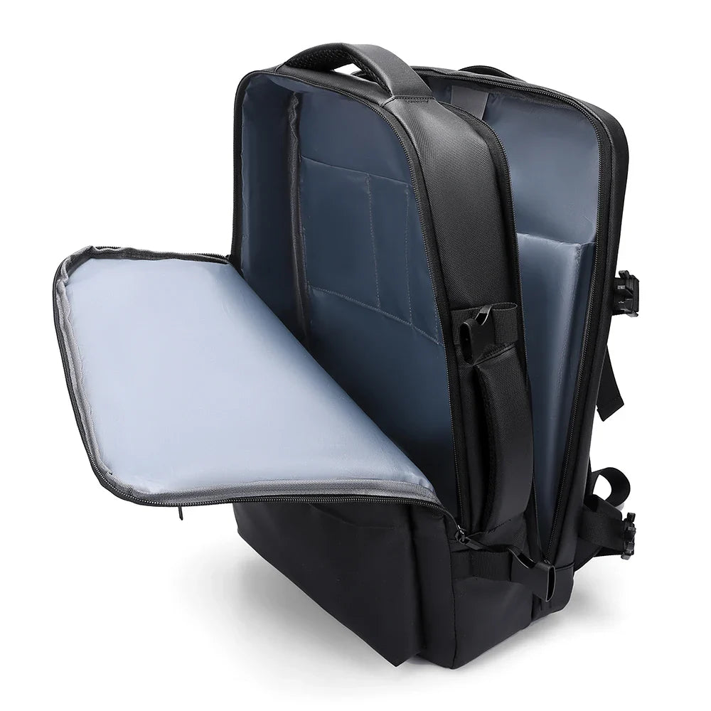 HKM-371667 Lightweight Business Laptop Backpack with USB Charging Port and Breathable Shoulder Strap Design