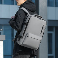 HKM-371667 Lightweight Business Laptop Backpack with USB Charging Port and Breathable Shoulder Strap Design