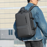 HKM-371667 Lightweight Business Laptop Backpack with USB Charging Port and Breathable Shoulder Strap Design