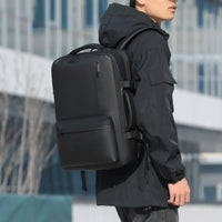 HKM-371667 Lightweight Business Laptop Backpack with USB Charging Port and Breathable Shoulder Strap Design