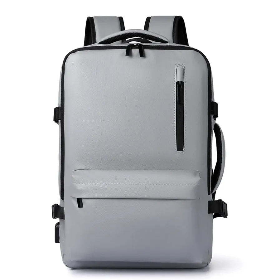 HKM-371667 Lightweight Business Laptop Backpack with USB Charging Port and Breathable Shoulder Strap Design