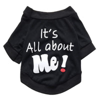 HKM-371667 Monogrammed Cotton T-shirts for Pets - Casual Style, Available in Multiple Sizes