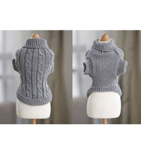 HKM-3717309 Cozy Cotton Sweater for Short-Haired Cats and Dogs - High Collar, Pink, Various Sizes Available