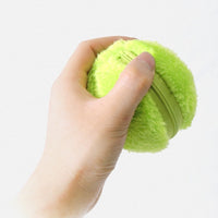 HKM-371795 Automatic Plush Electric Pet Toy Ball 8 cm Diameter with Fleece for Interactive Play