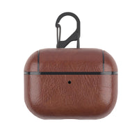 HKM-371795 Leather Wireless Bluetooth Earphone Protector Case Compatible with iPhone - Solid Color Options Available