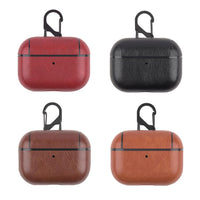 HKM-371795 Leather Wireless Bluetooth Earphone Protector Case Compatible with iPhone - Solid Color Options Available